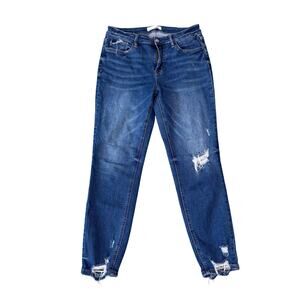Vervet Slim Skinny Distressed Denim Blue Jeans US Women's 27